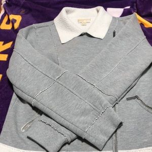 Michael Kors Grey Fleece lined jacket - Sz XL